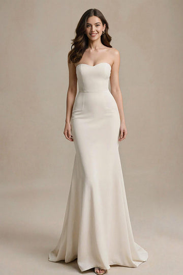Robe longue formelle Sirène ivoire Sweetheart